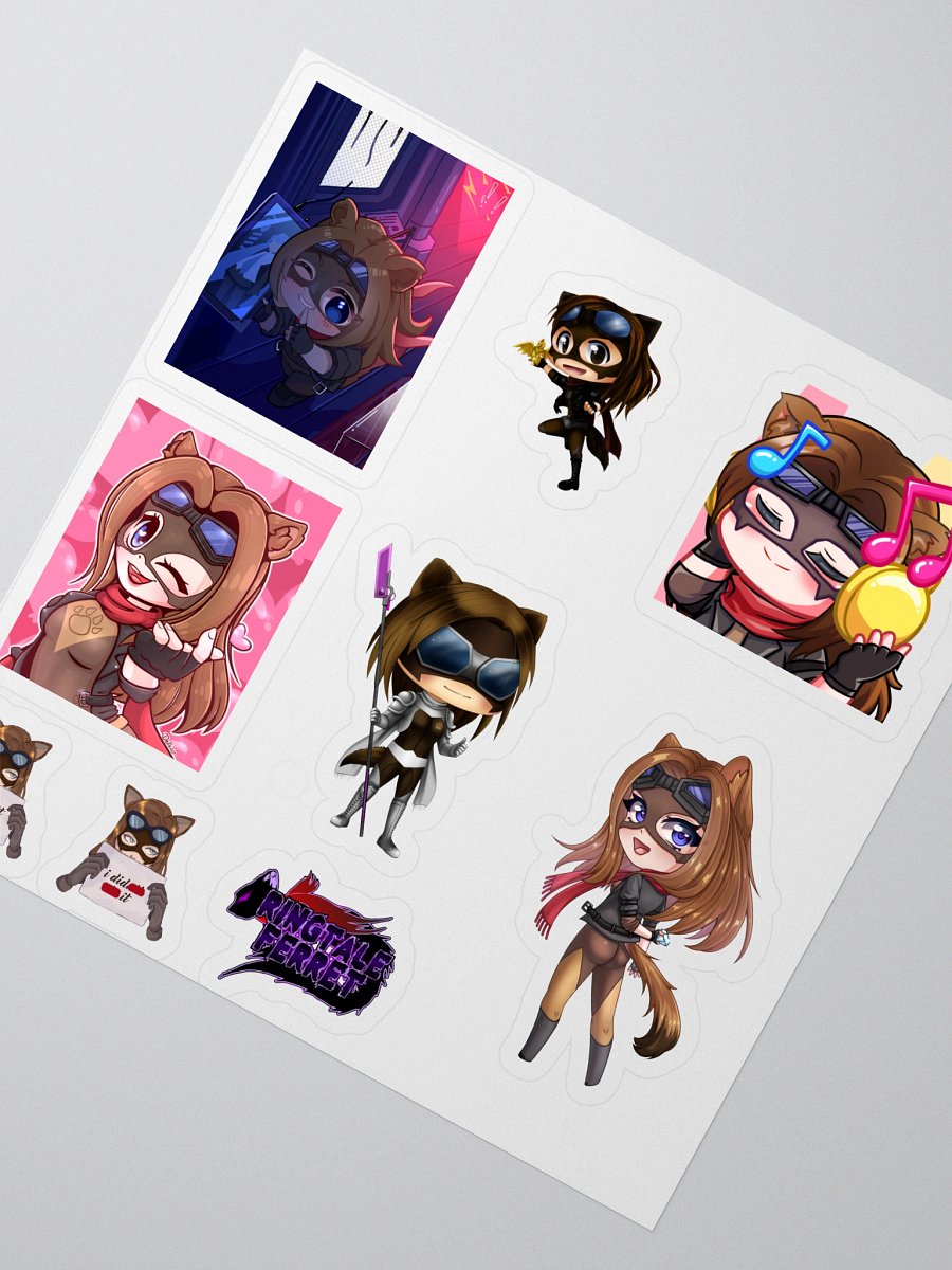 Ferret Chibi Sticker Set #2 product image (2)