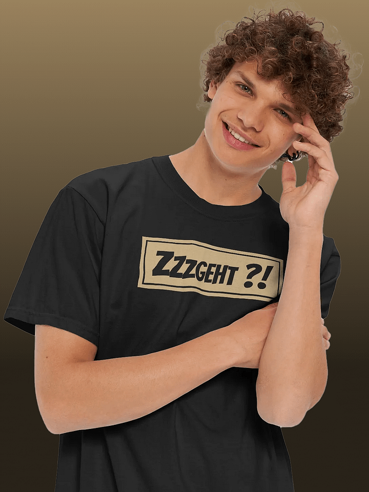 "Zzzgeht ?"!" Black Shirt product image (2)