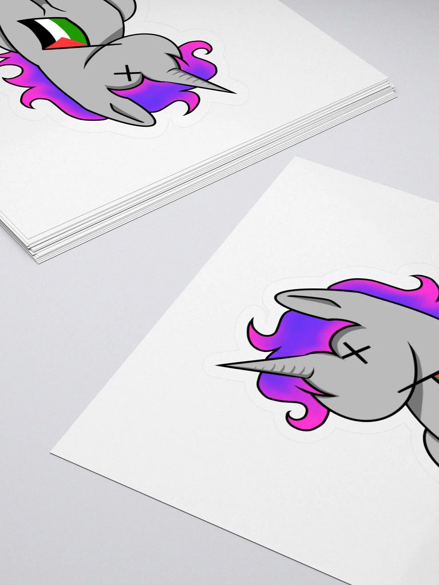 Free Palestine! Unicorn Logo Sticker product image (4)