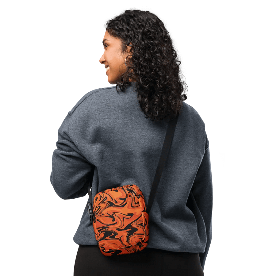 Orange Swirl Utility Crossbody Bag product image (2)
