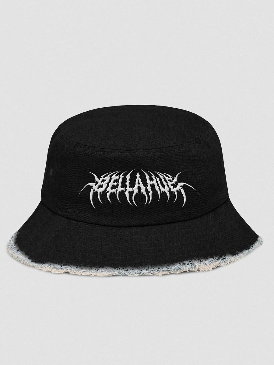 Bella Hue Embroidered Distressed Denim Bucket Hat product image (1)