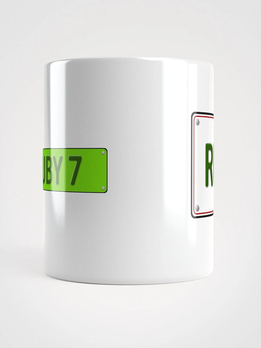 Ruby 7 License Plate Mug product image (13)