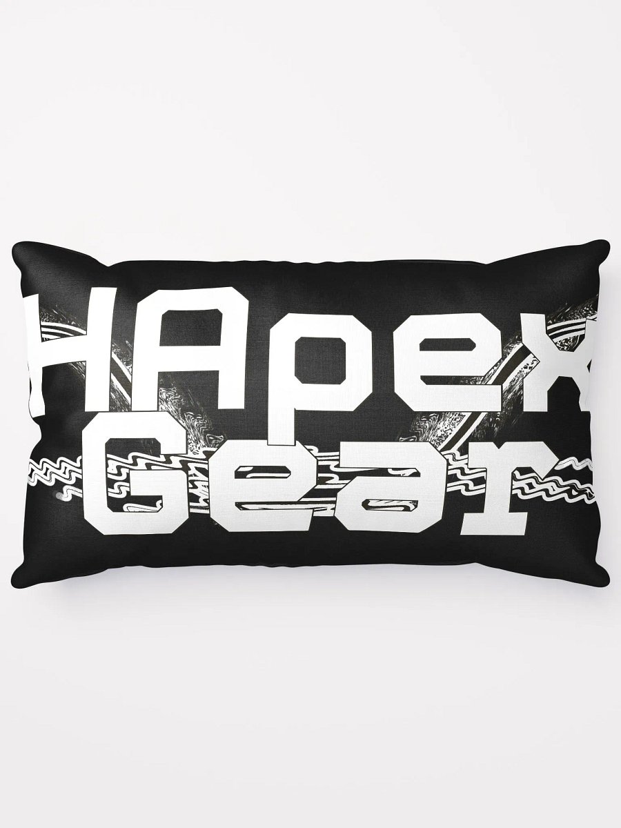 Basic Pillow - Black - White HApex Gear Black Logo product image (5)