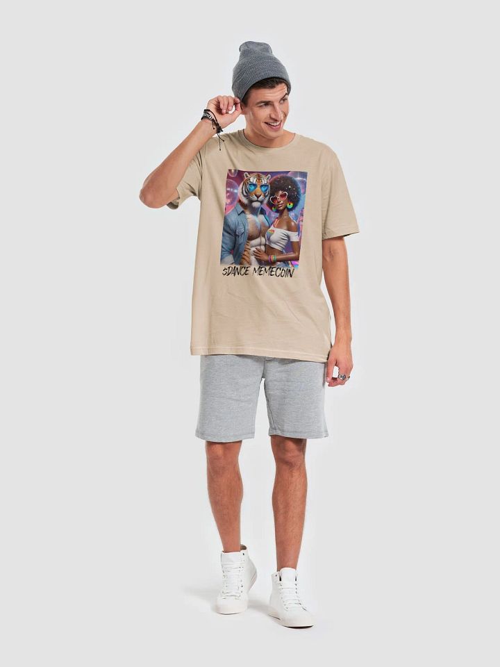 TITAN TIGER and AFRO DIVA - DANCE MEMECOIN - PREMIUM TEE - TAN product image (1)