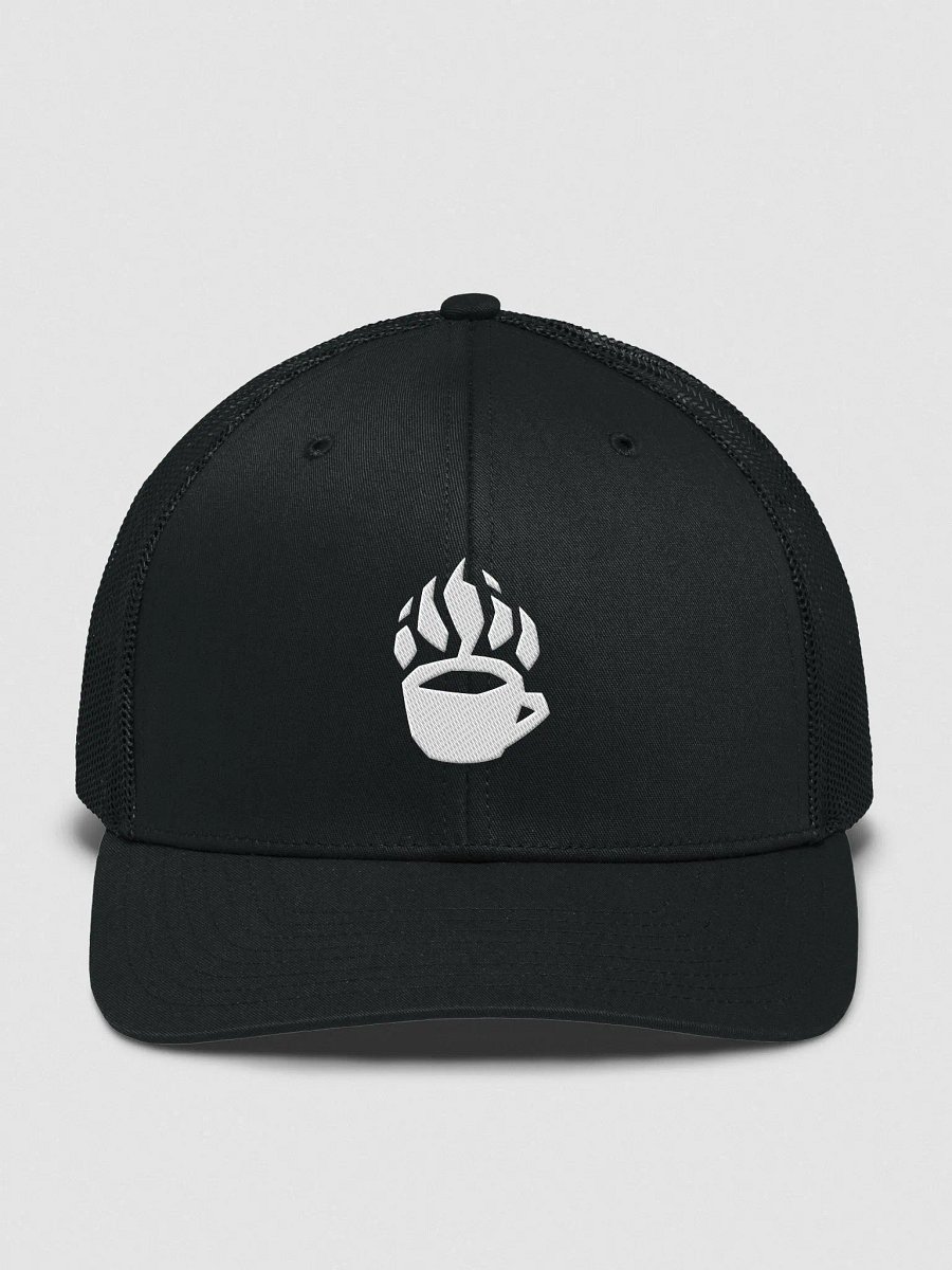 Trucker Hat - White on Black product image (1)