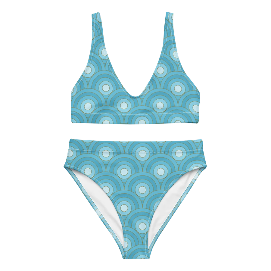 Beautiful Retro Bullseye Pattern High Waisted Bikini product image (3)