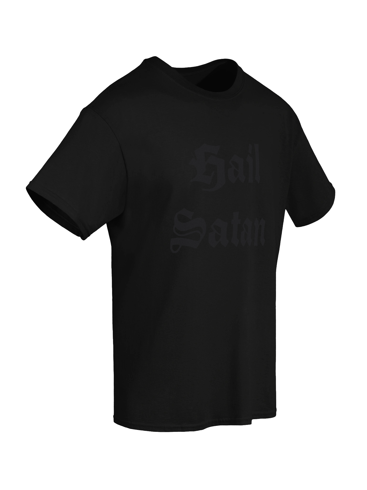 Hail Satan black-on-black Tee product image (8)