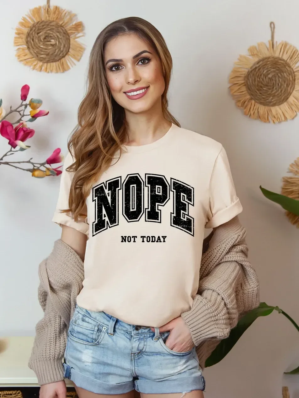 NOPE Not Today Bold Statement T-Shirt product image (1)