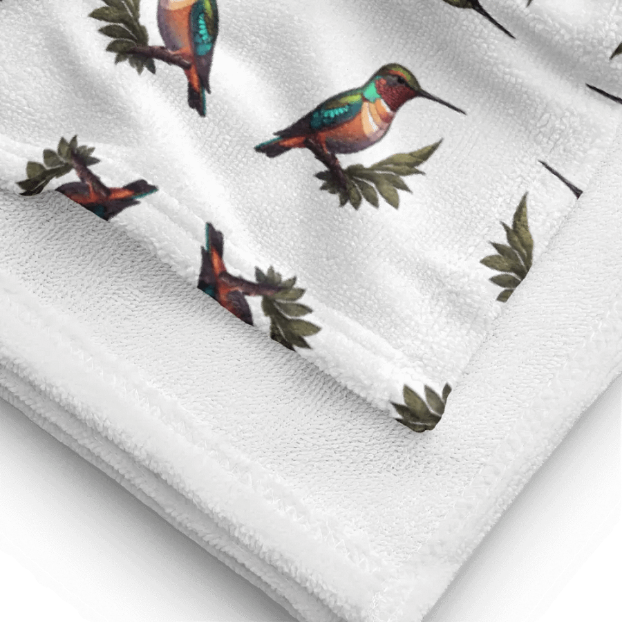 Whimsical Hummingbird Delight Beach/Bath Towel product image (4)