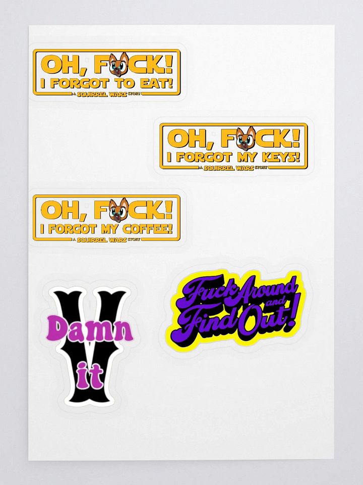 Oh Damnit V Found F*ck Sticker Sheet product image (1)