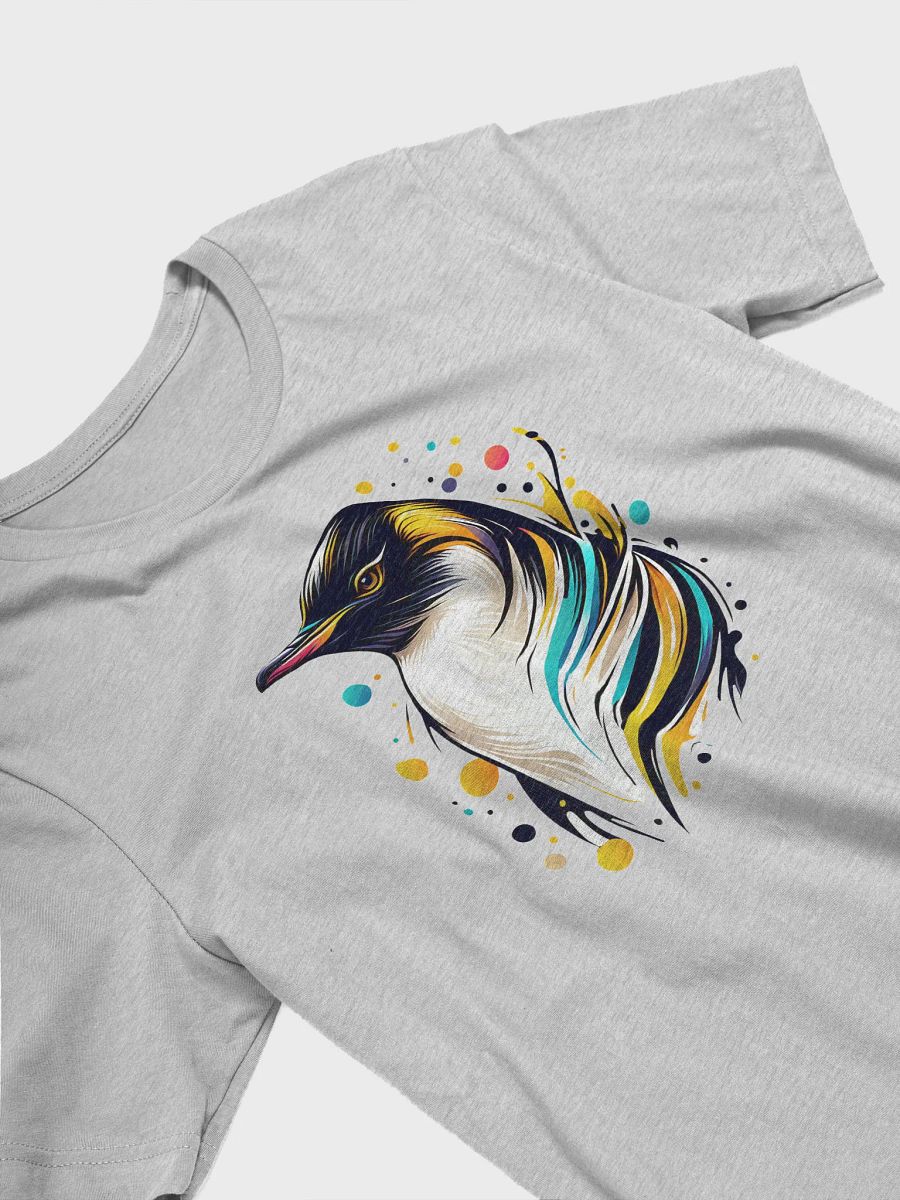 Yellow-Eyed Penguin T-Shirt, Artistic Wildlife Bird Tee, Abstract Penguin Graphic, Nature-Inspired Animal Lover T-shirt product image (3)