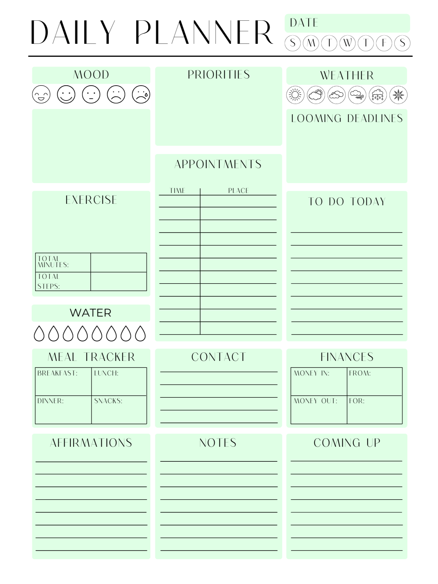 ADHD Friendly Daily Planner Page product image (3)