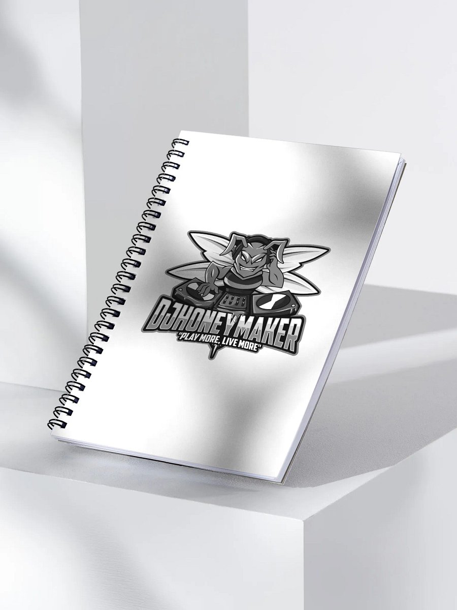 Black & White Logo Spiral Notebook product image (3)