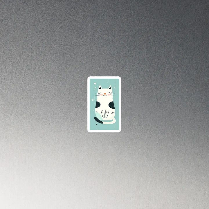 Pawsitively Adorable Feline – Die-Cut Magnet product image (2)