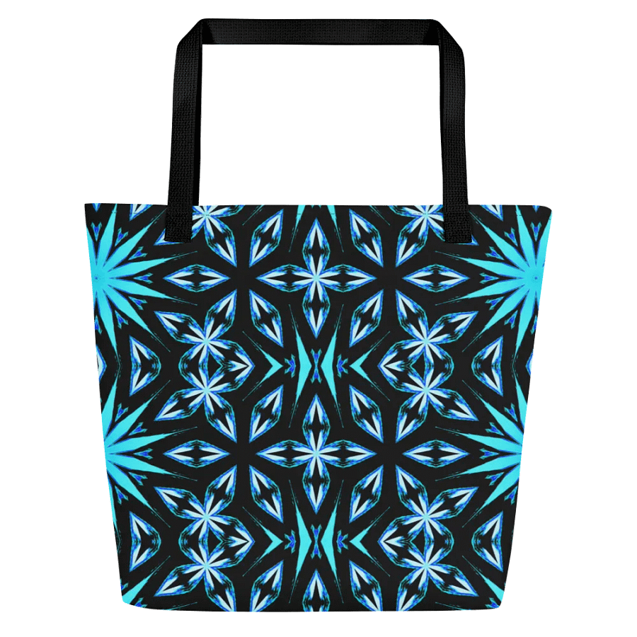 Abstract Floral Stars Repeating Pattern Tote Bag product image (2)