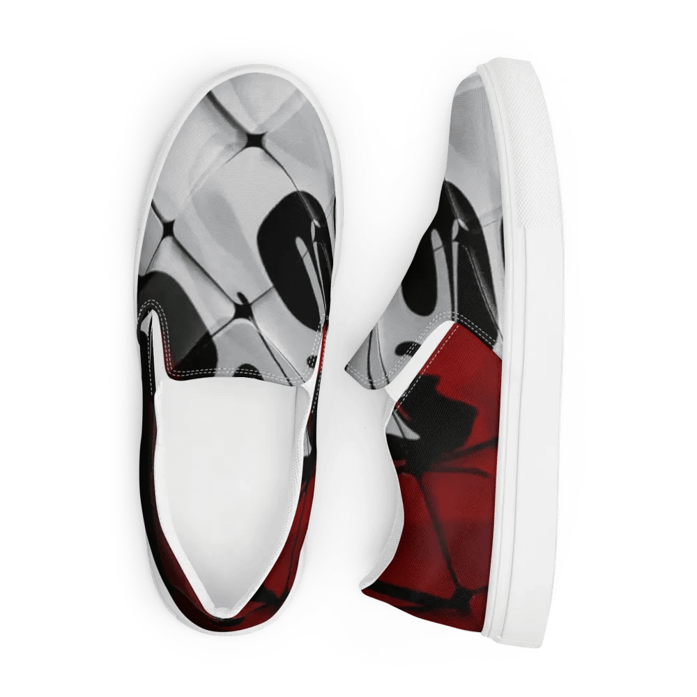 Swirling Monochrome Slip-Ons product image (5)