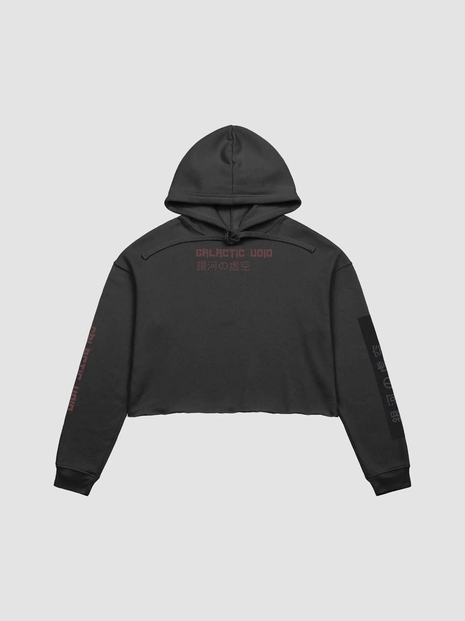 Galactic Void Fleece Crop Hoodie WOMANS product image (1)