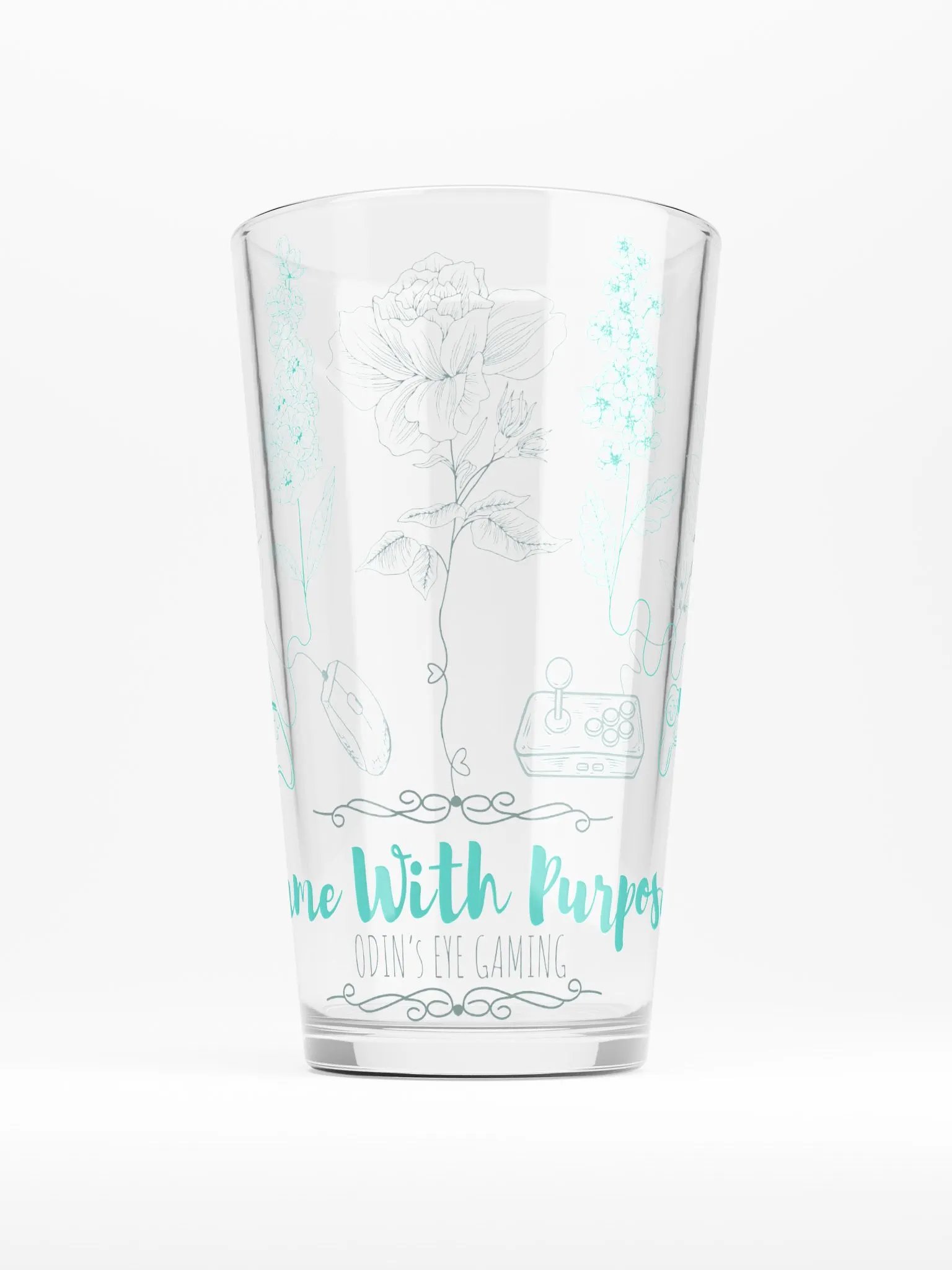 Game With Purpose - Floral Edition Glass product image (1)