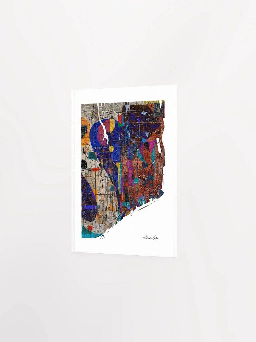 'Shore Line' by Edward Martin-Mixed Media Collage Map Poster product image (3)