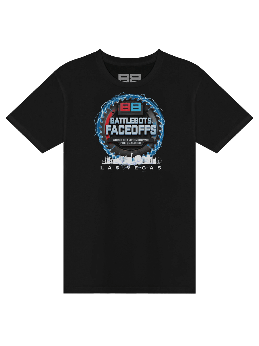 BattleBots Super Charged FaceOffs Tee - Las Vegas (Blue) - BattleBots Elite Gear! product image (1)