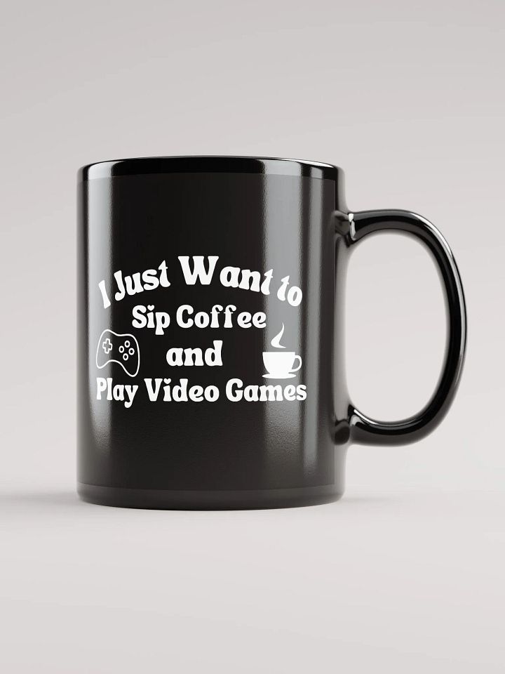 Coffee and Video Games Coffee Mug (Black) product image (1)