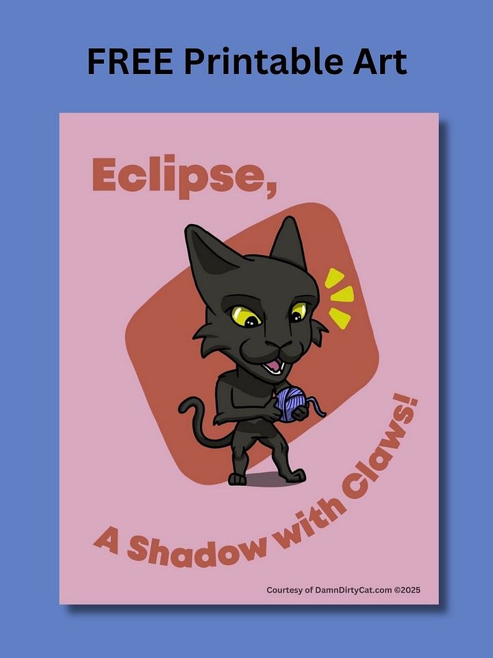 Free Kitten Art for Download - Printable A4 & US Letter PDF product image (1)