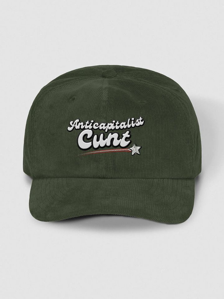 ANTICAPITALIST C*NT 3D corduroy dad hat product image (2)