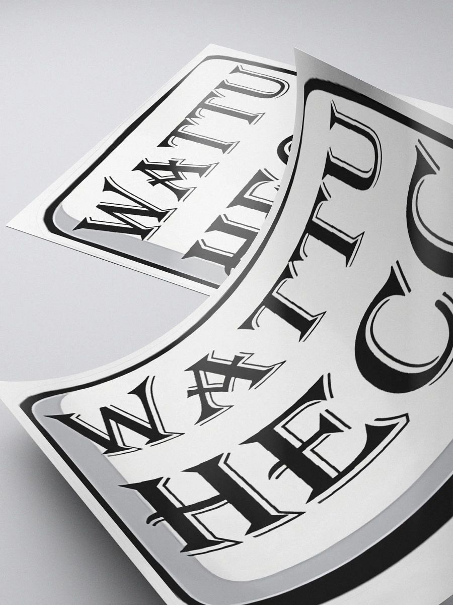 wattuhecc Kiss Cut Stickers product image (4)