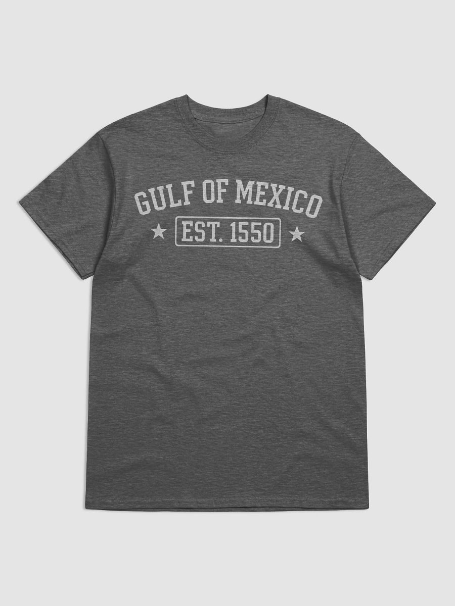 White Text Gulf of Mexico Shirt – EST. 1550 Minimalist Tee product image (1)