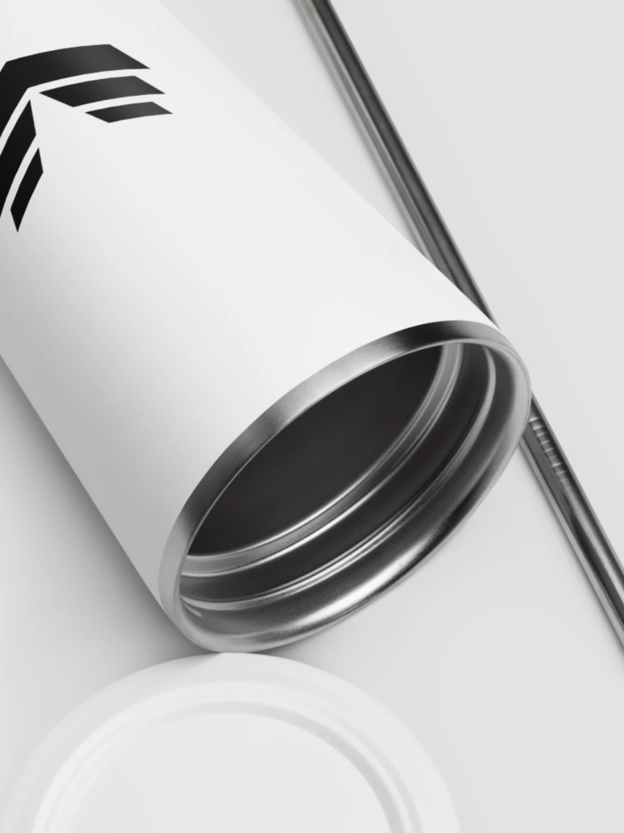 Insulated Tumbler with Straw - White product image (6)