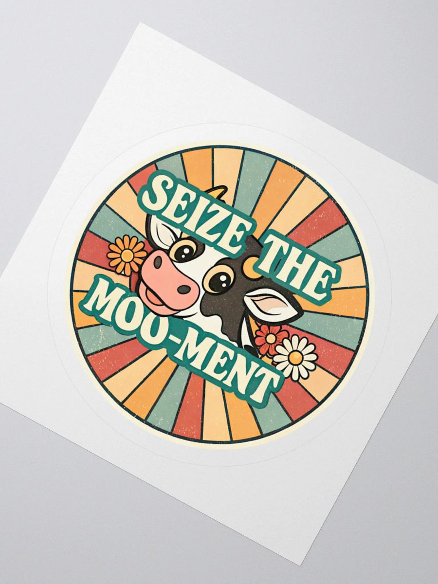 Seize the Moo-ment Cow Kiss Cut Stickers product image (5)