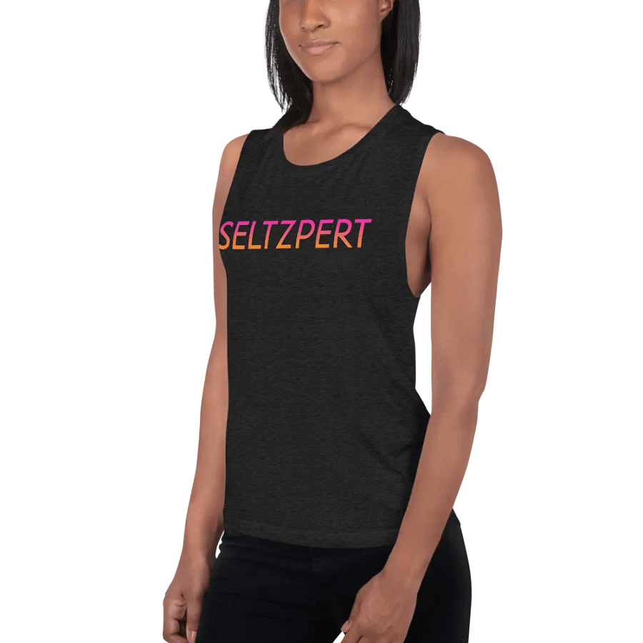 Seltzpert Women's Flowy Tank Top | Tequila Sunrise product image (6)
