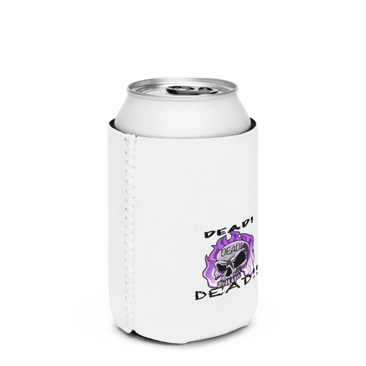 DEAD! Purple Flame Skull Can Cooler product image (3)