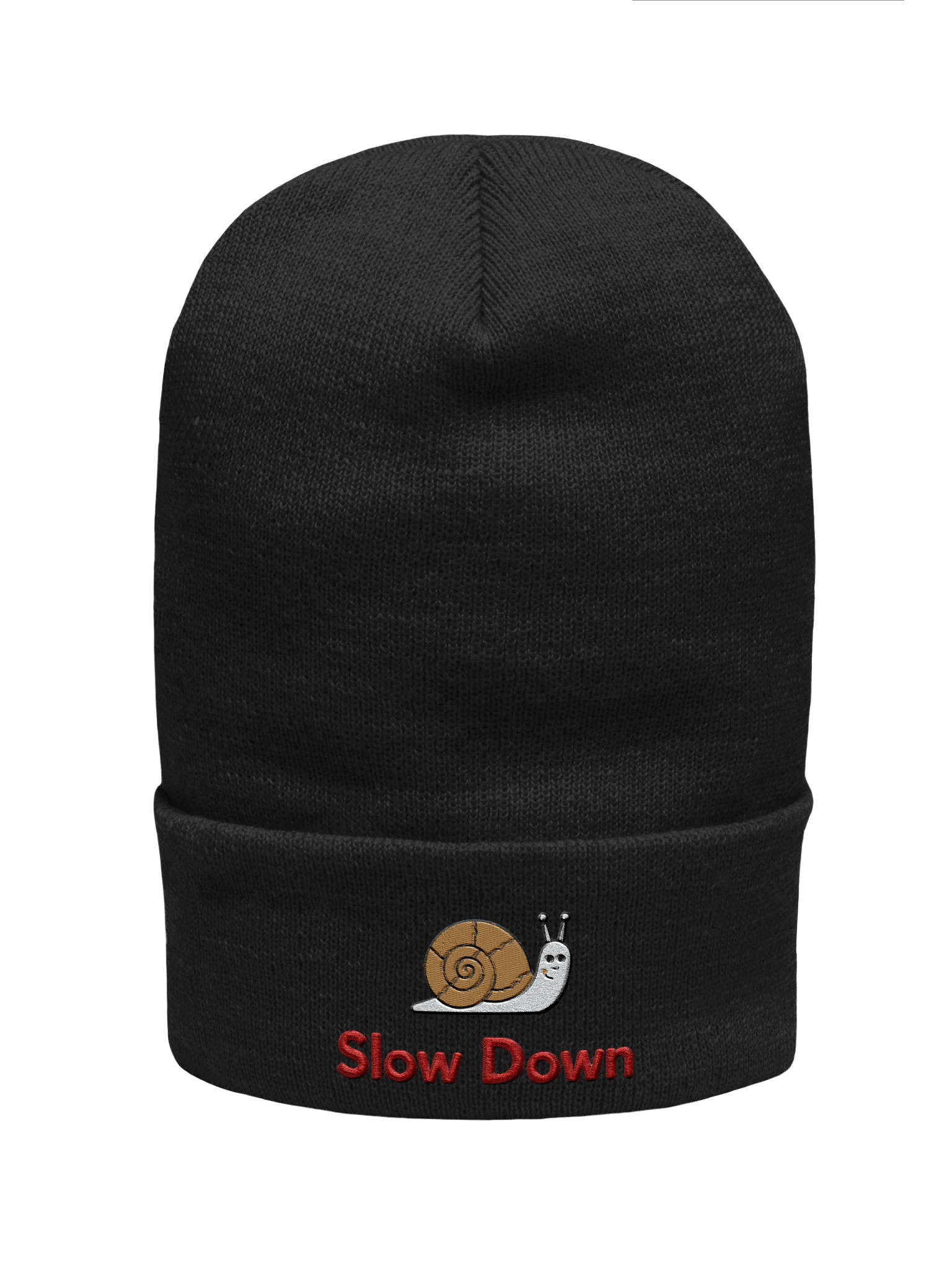 Slow Down Snail Beanie – Cute Embroidered Hat with Snail Design product image (1)