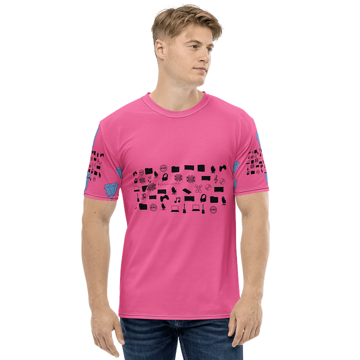 Pink Vlog Academy All-Over Print Crew Neck T-Shirt product image (2)