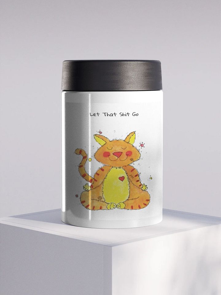 Ging Ging Meditating Cat Koozie product image (2)