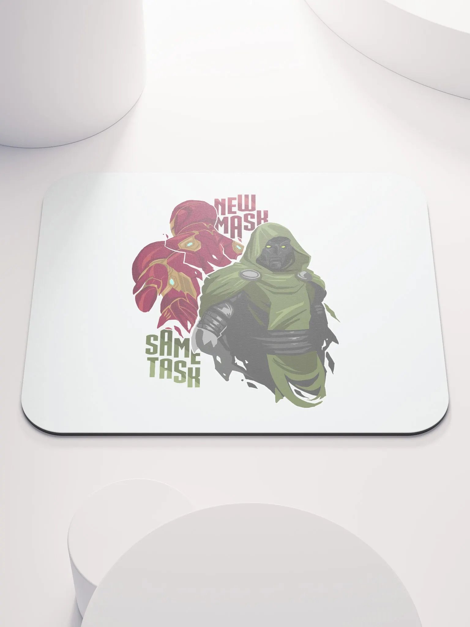 'New Mask Same Task' Mousepad product image (1)