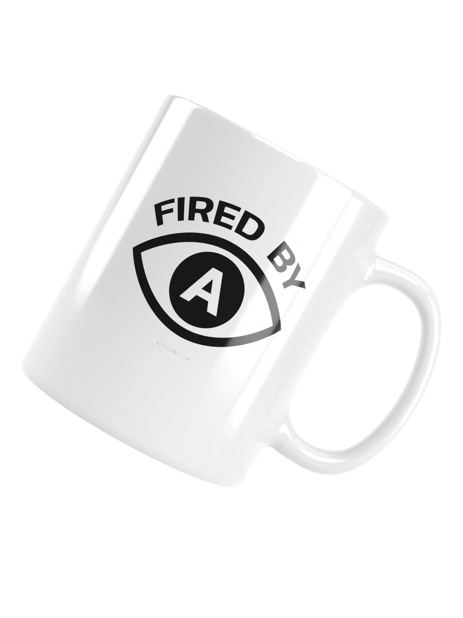 Fired by AI™ | White Mug | AEYECONS™ product image (5)