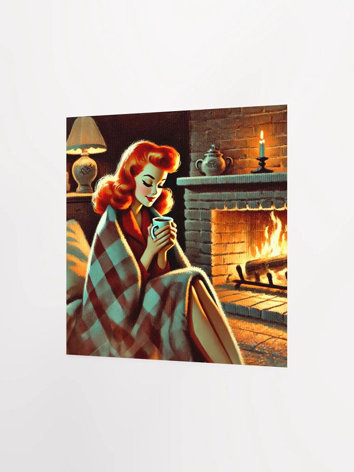 Vintage Style Cozy Fireside Autumn Moments Premium Prints and Posters product image (13)