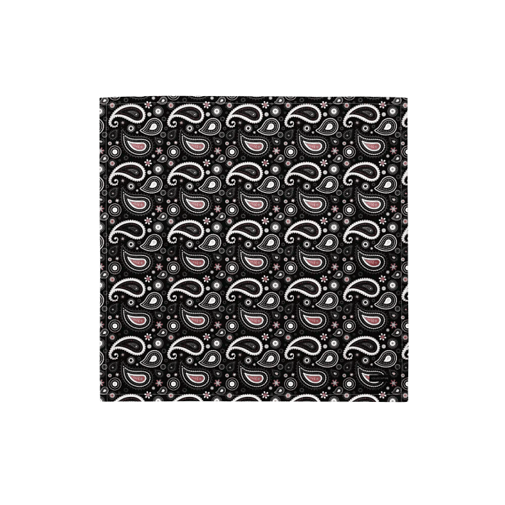 Black Paisley Dreams All-Over Print Bandana product image (1)