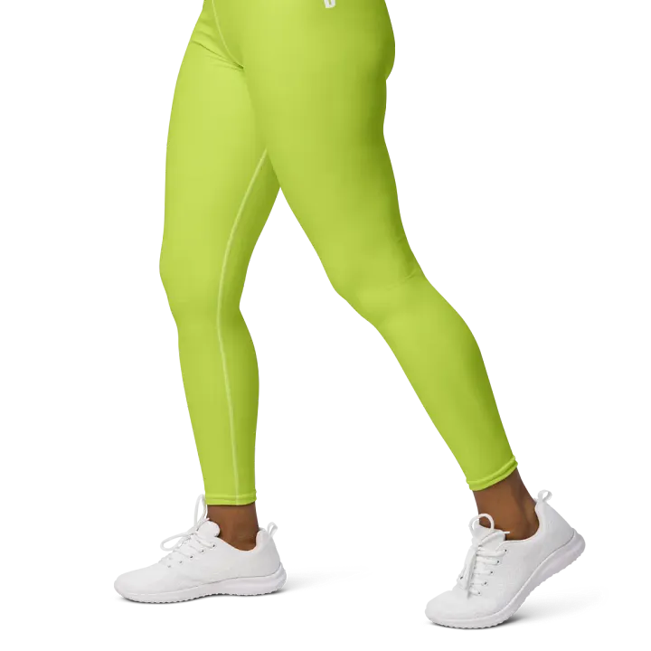 Unisex Neon Green Yoga Shorts product image (2)