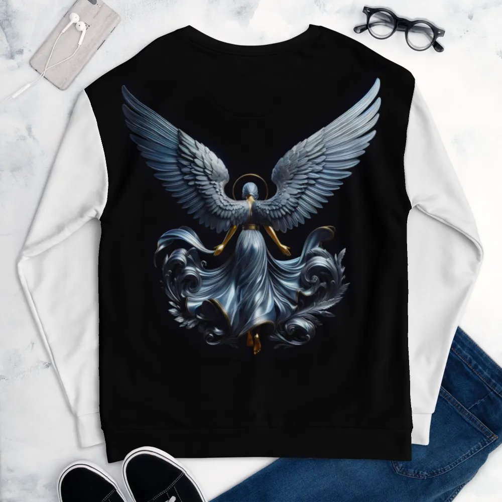A Silver Angel and Cross - Unisex Sweatshirt #9 product image (6)
