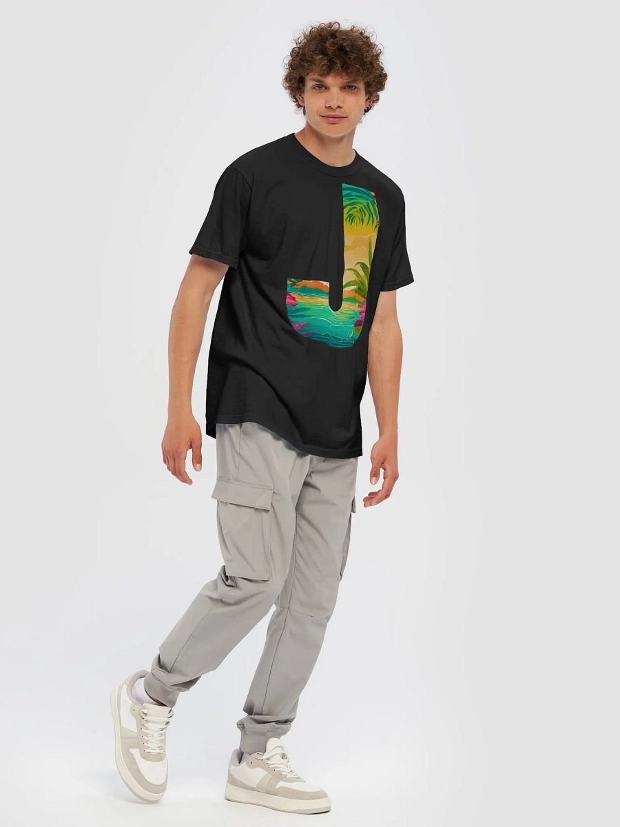 Tropical Sunset Paradise T-Shirt (Letter-J) product image (9)