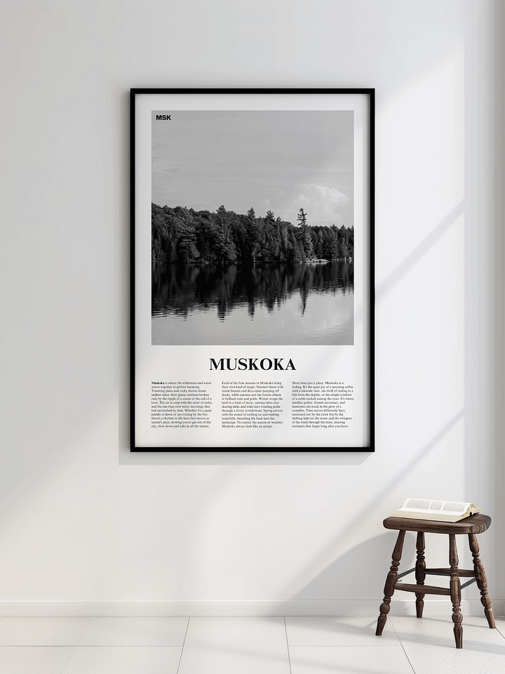 Muskoka 01 Newspaper Poster | Framed product image (2)