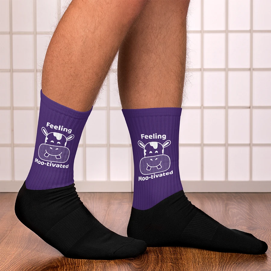 Feeling Mootivated Purple Cow Socks product image (14)