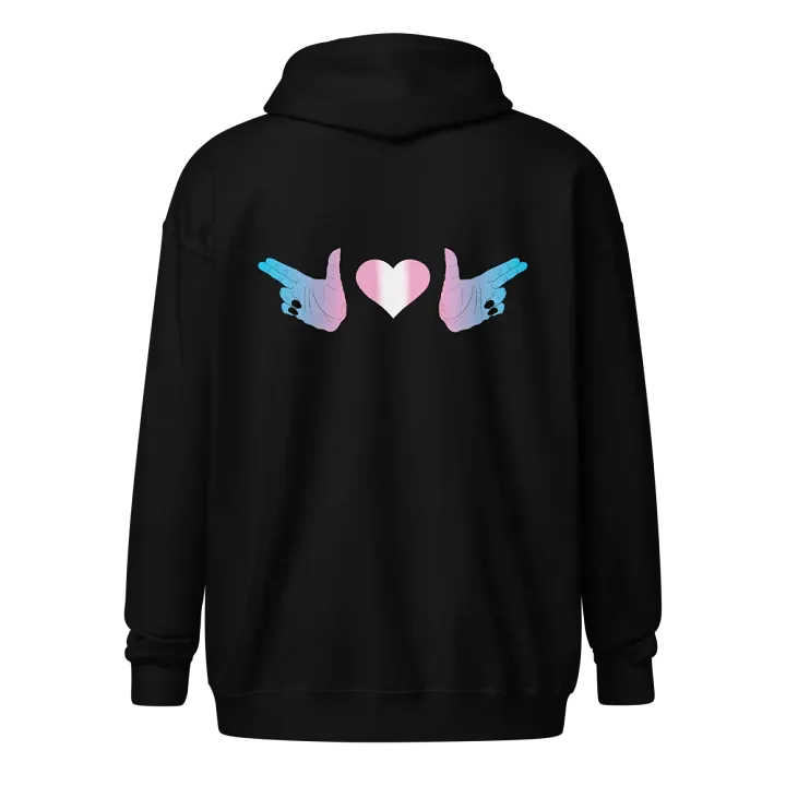 Finger Guns (trans flag) Hoodie product image (1)