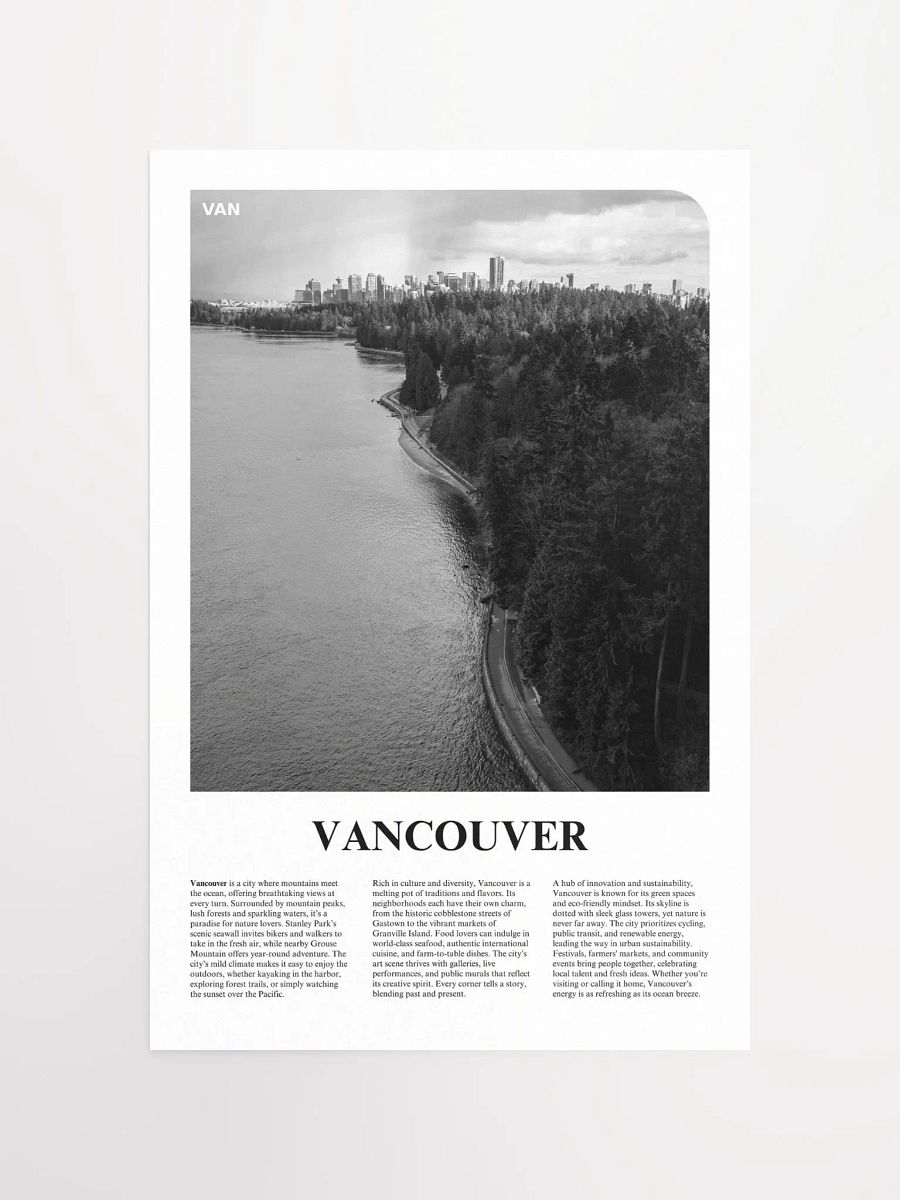 Vancouver 03 Newspaper Poster product image (5)