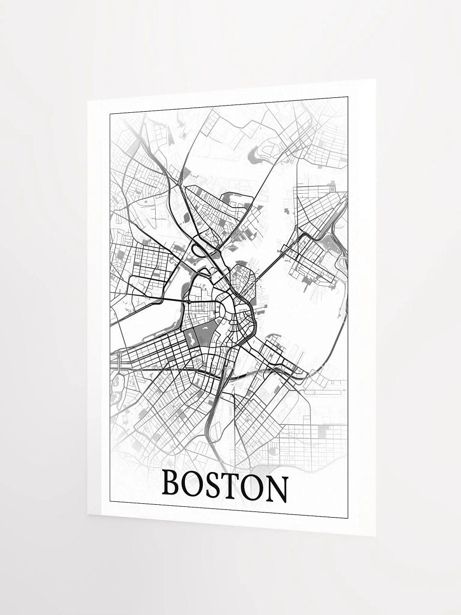 Boston, Massachusetts, USA, city map print product image (7)