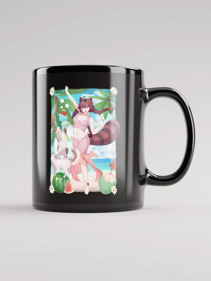summer kiwi mug - black product image (2)