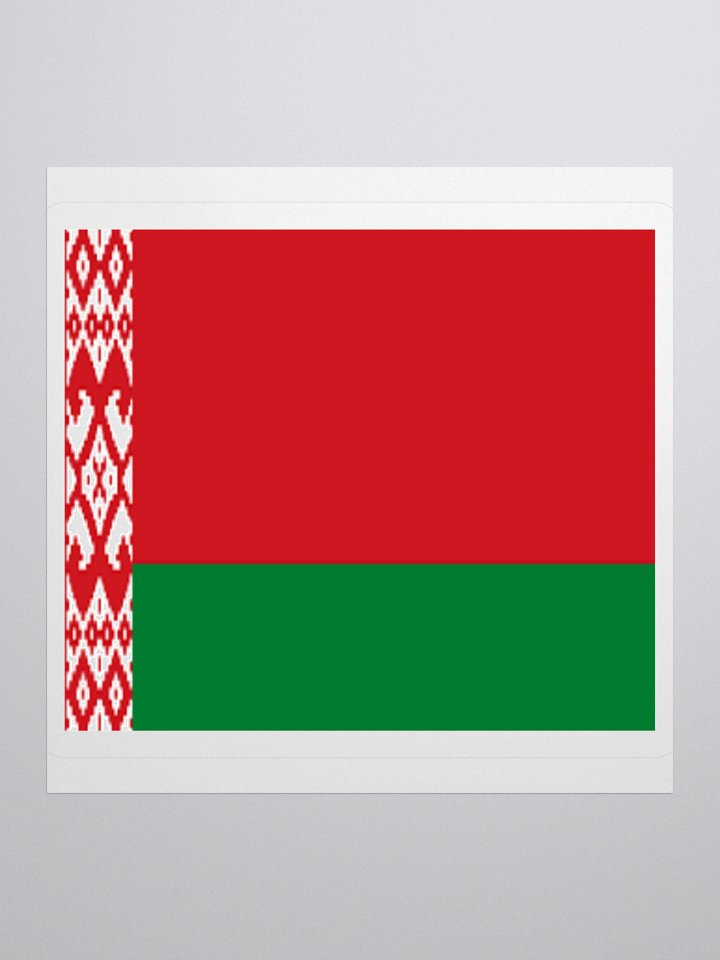Exclusive Belarus Flag Kiss-Cut Stickers - High-Quality Vinyl, Multiple Sizes product image (2)